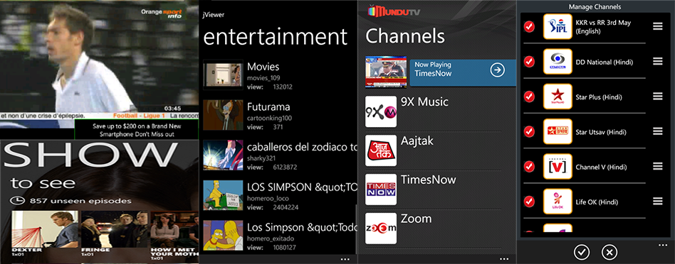 Dexter LiveTV using Perfect Player Android App 