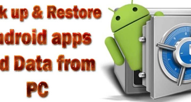 Back up and Restore Android apps