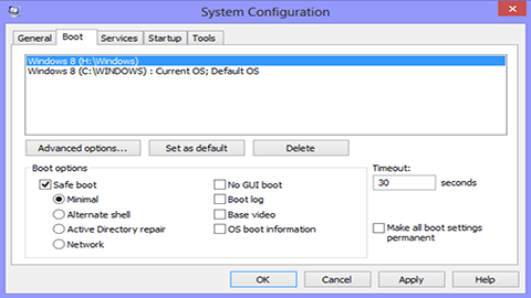 Boot Into Windows 8 Safe Mode