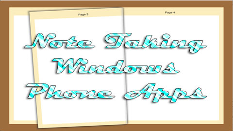 Note Taking Windows Phone Apps