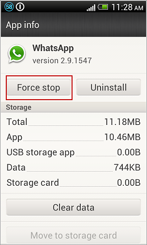 disable WhatsApp auto image download